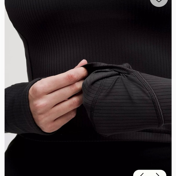 Lululemon Rulu Cropped Ribbed Half Zip Pullover - Picture 10 of 10